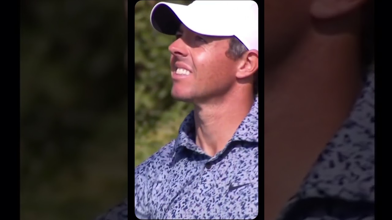 Rory McIlroy Smashes Driver Under Pressure on the 18th Hole at the Hero Dubai Desert Classic #rory