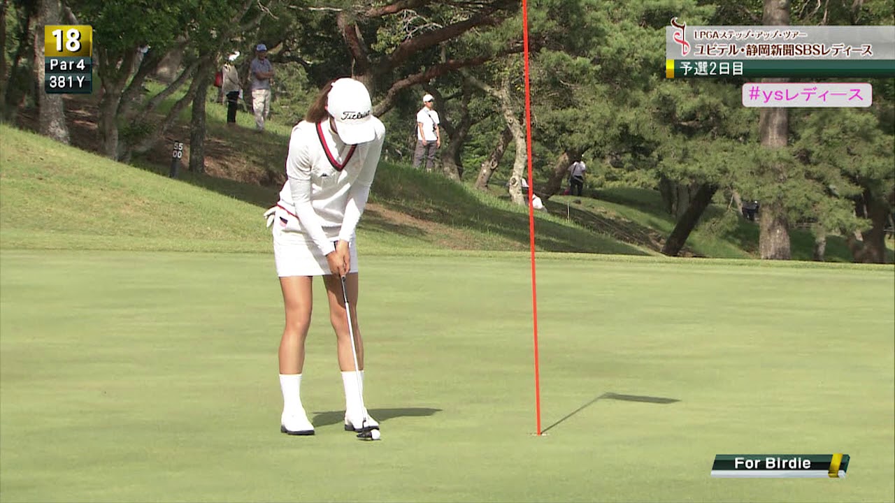連続バーディー！！最終ホール、鶴岡果恋がベタピンで首位を猛追！！[ユピテル・静岡新聞SBSレディース]