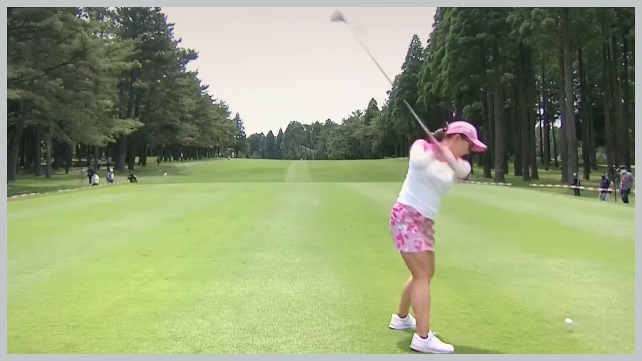 【ゴルフ】 有村智恵　スイング