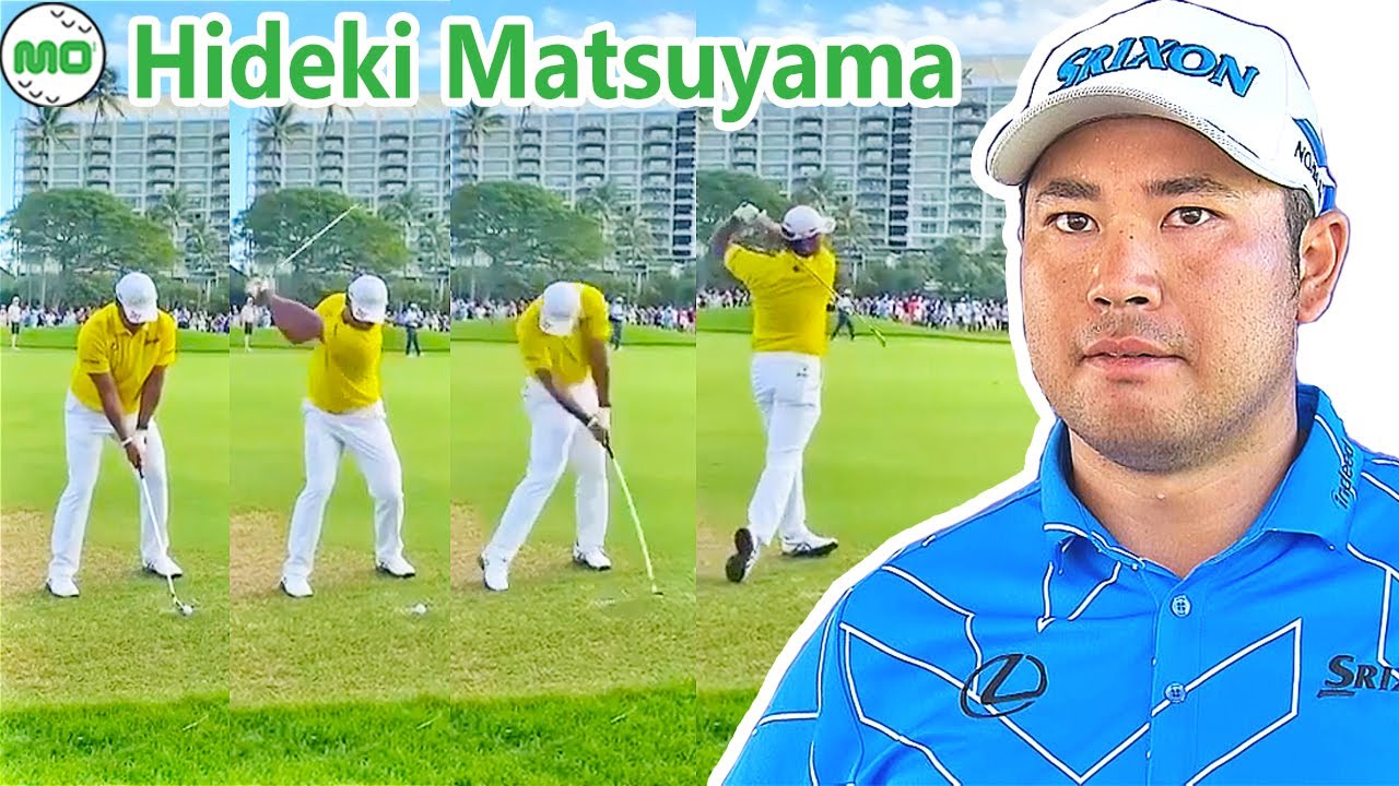 松山英樹 Hideki Matsuyama 日本の男子ゴルフ スローモーションスイング!!!