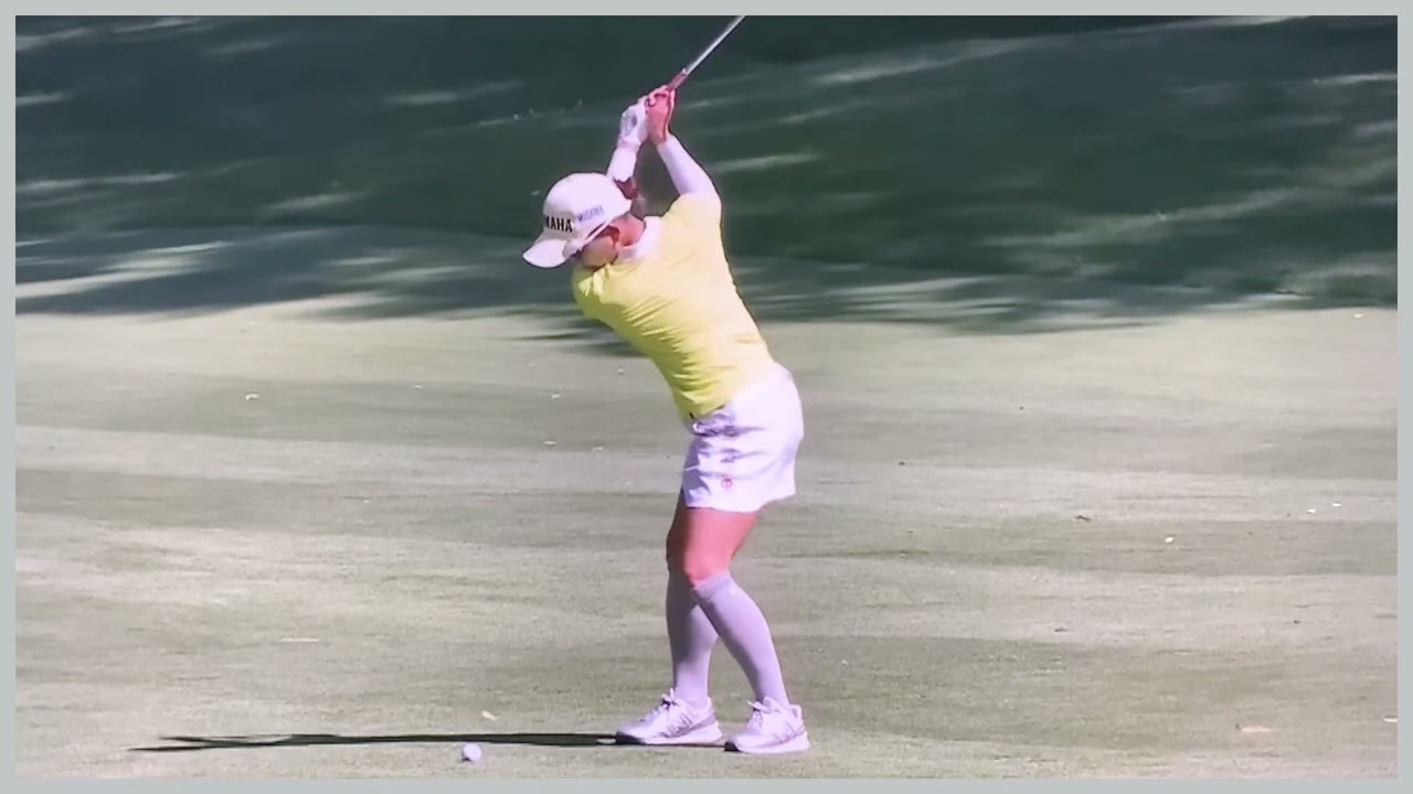 【ゴルフ】 有村智恵　スイング