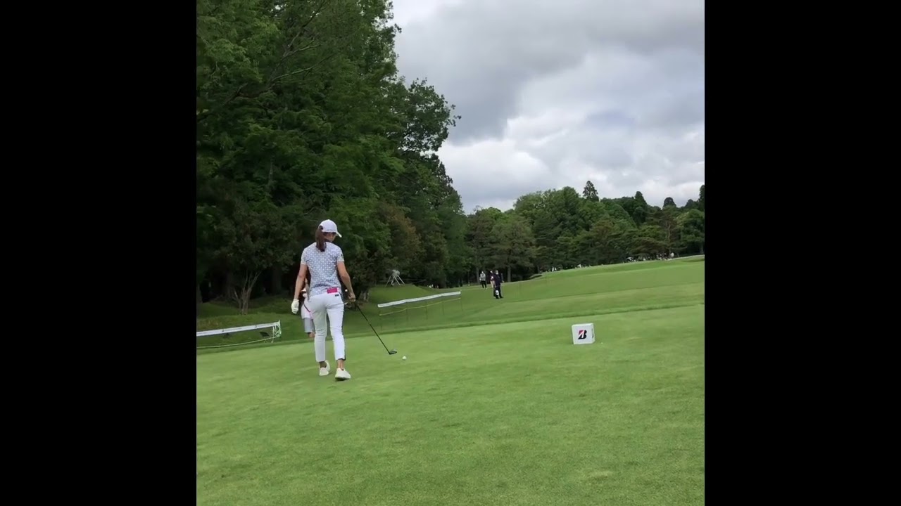 【松森彩夏プロ】ティーショット