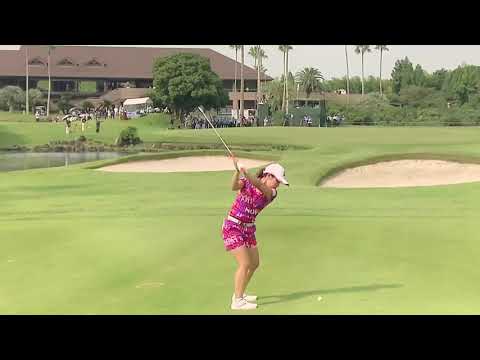 プロ初優勝 古江彩佳 ゴルフ スイング スローモーション