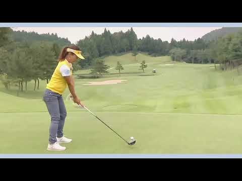 有村智恵 ゴルフ スイング スローモーション