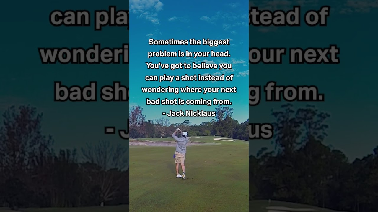Golf Quote of the Day! Jack Nicklaus #shorts #golf #pga #jacknicklaus
