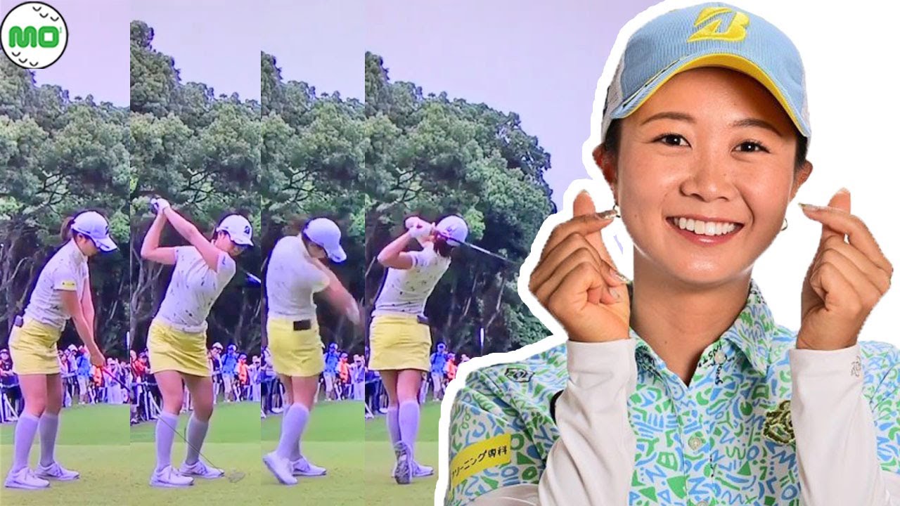 金澤志奈 カナザワ シナ Shina Kanazawa 日本の女子ゴルフ スローモーションスイング!!!