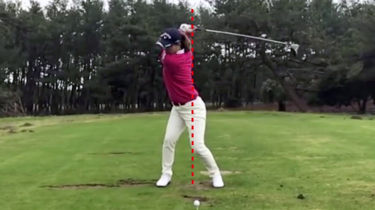 上田桃子、中心軸の変化による重心配分