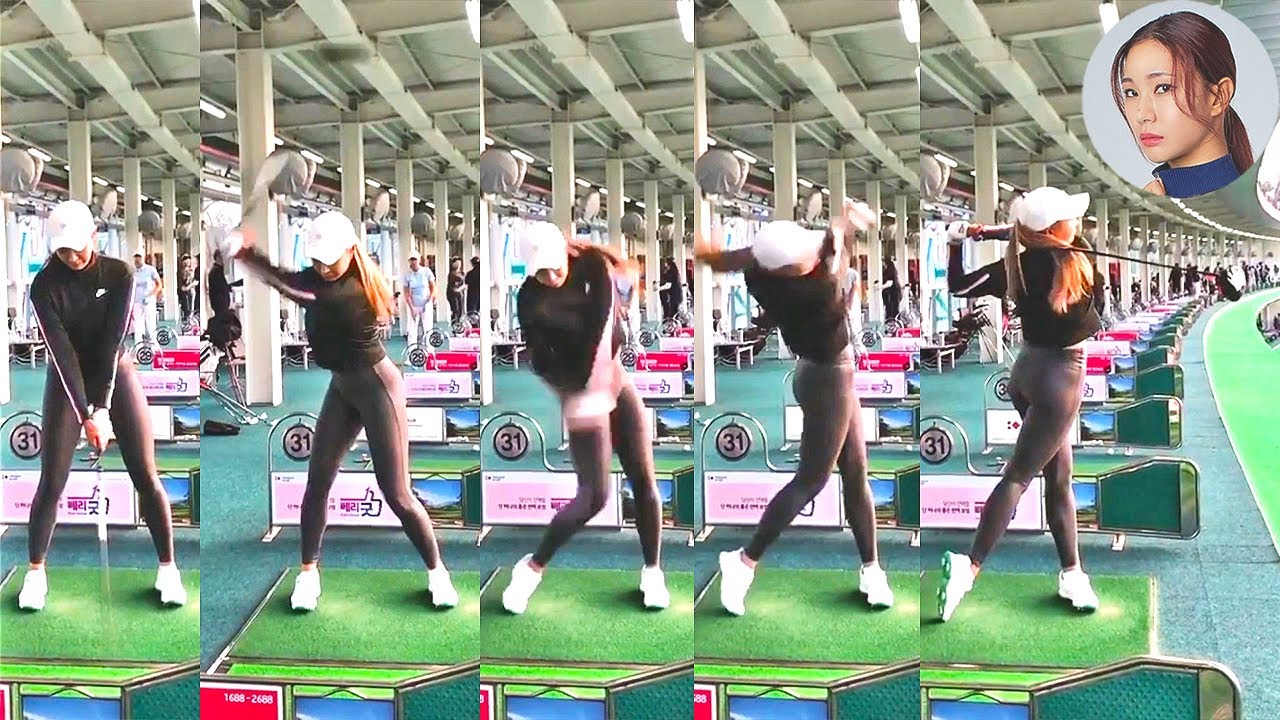 ユ・ヒョンジュ Hyun Ju  Yoo プロゴルファー DRIVER SHOT SLOW MOTION !!!