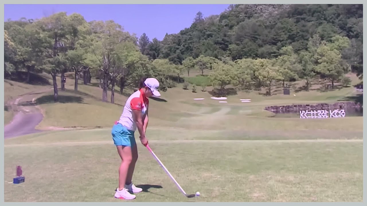 【ゴルフ】 吉川桃　スイング