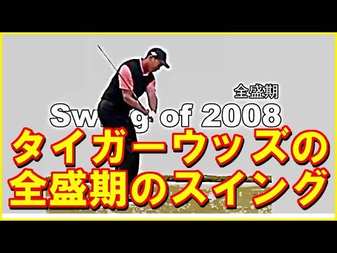 タイガーウッズの全盛期2008年のドライバースイング