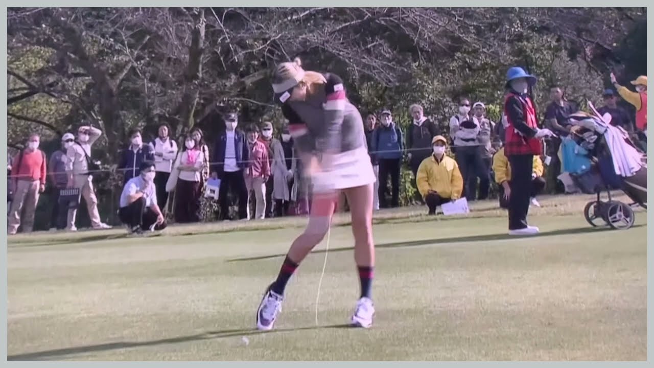 【ゴルフ】 金田久美子　スイング