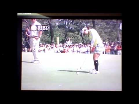 横峯さくら　上がり３ホール連続バーディーのパット！🌸