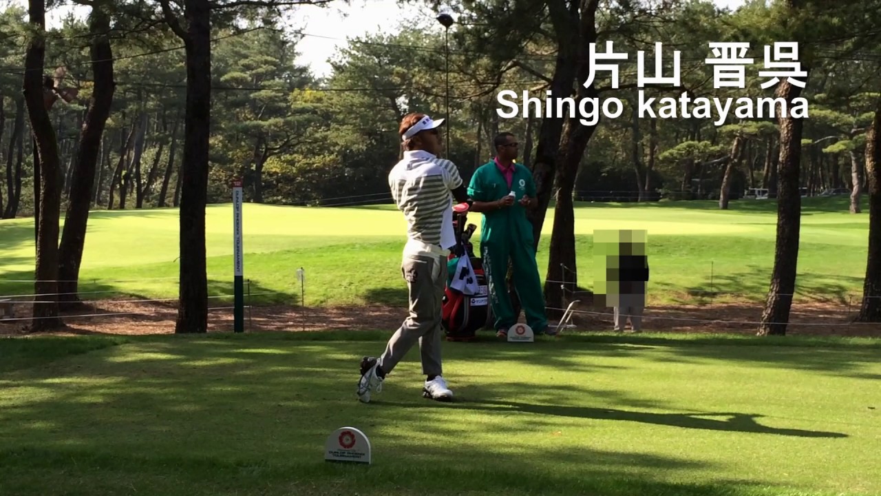 練習通りの素晴らしいダウンスイング！『片山晋呉』ドライバーショット＜スロー再生あり＞