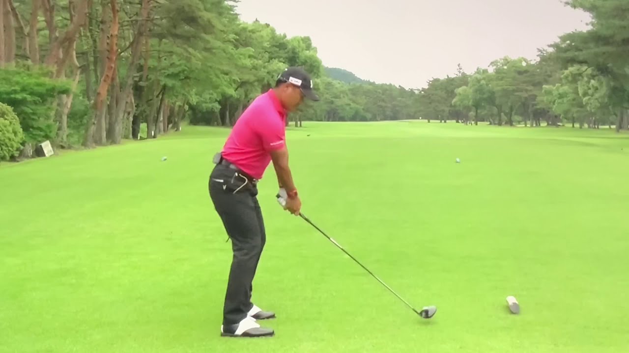 宮里優作　ゴルフ スイング スローモーション