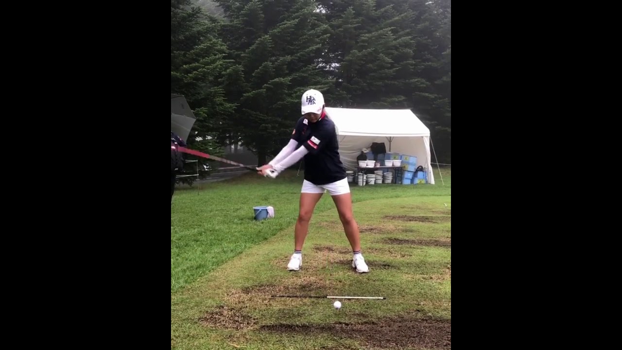 イ・ボミ　LeeBomi　ドライバースイング　スロー再生あり