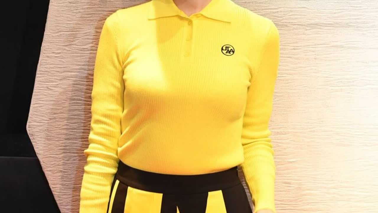 橋本マナミがミニスカート姿で登場　韓国のゴルフブランド「ＵＴＴＡ」のアンバサダー就任
