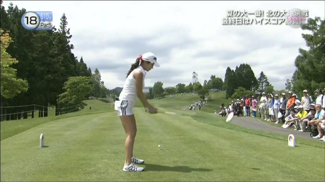 イ・ボミの居ぬ間に白のホットパンツでノビノビプレーするアンシネの最終日 / Golf Club JP