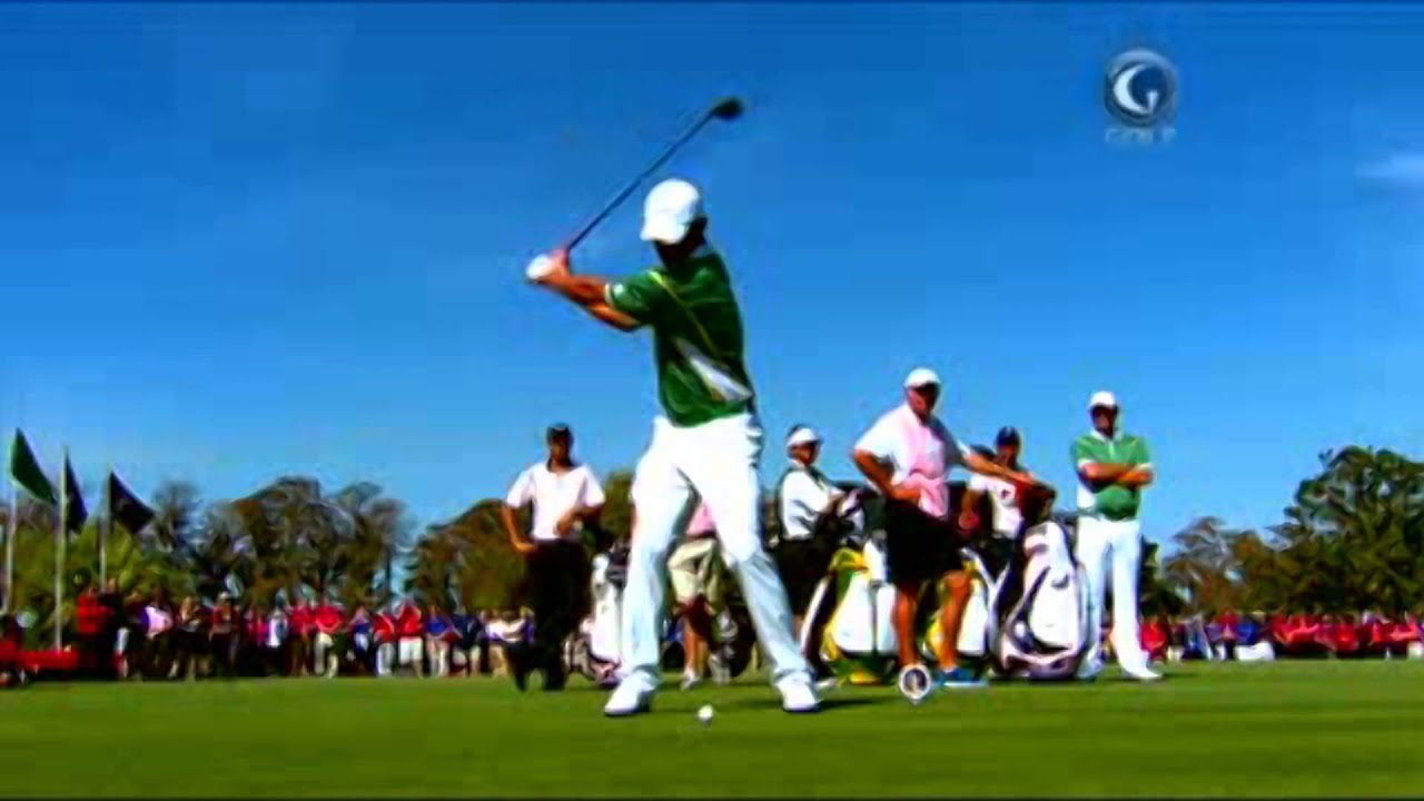 ゴルフ アダムスコット スイング スローモーション 横 Adam Scott