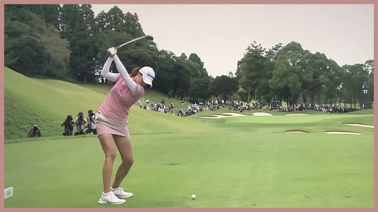 【ゴルフ】 新垣比菜　スイング
