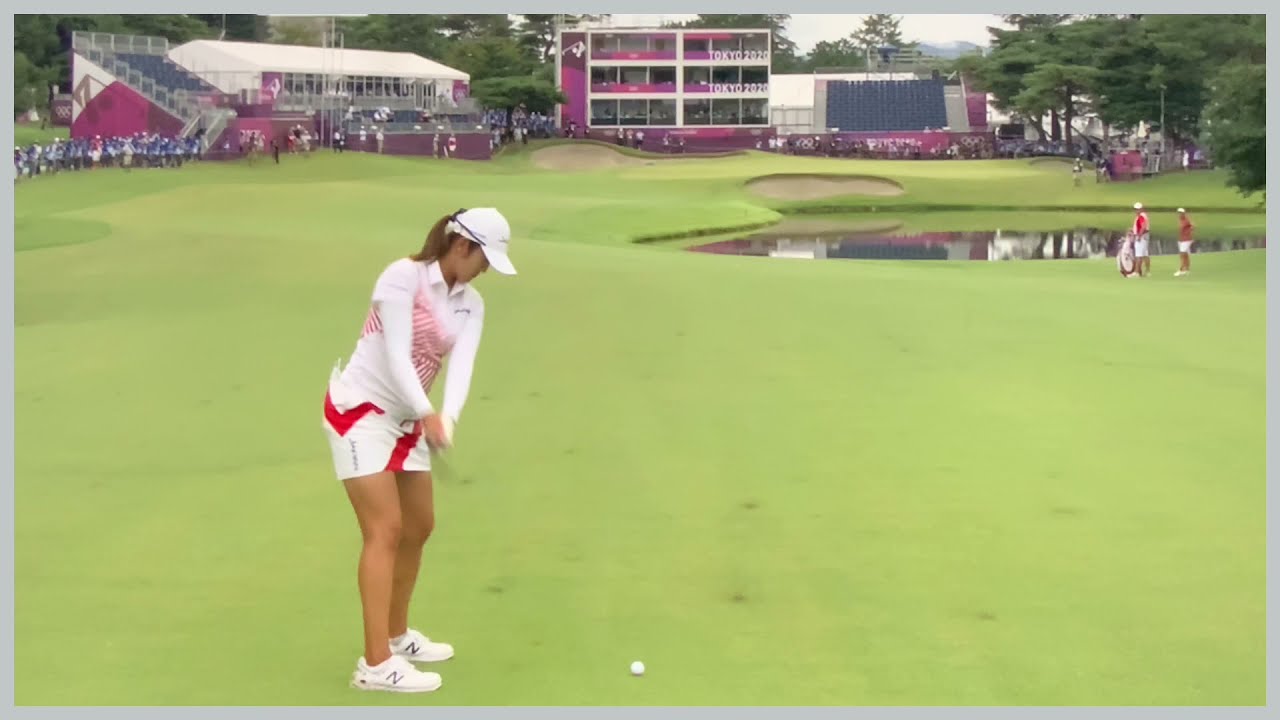 祝銀メダル 【ゴルフ】 稲見萌寧　スイング