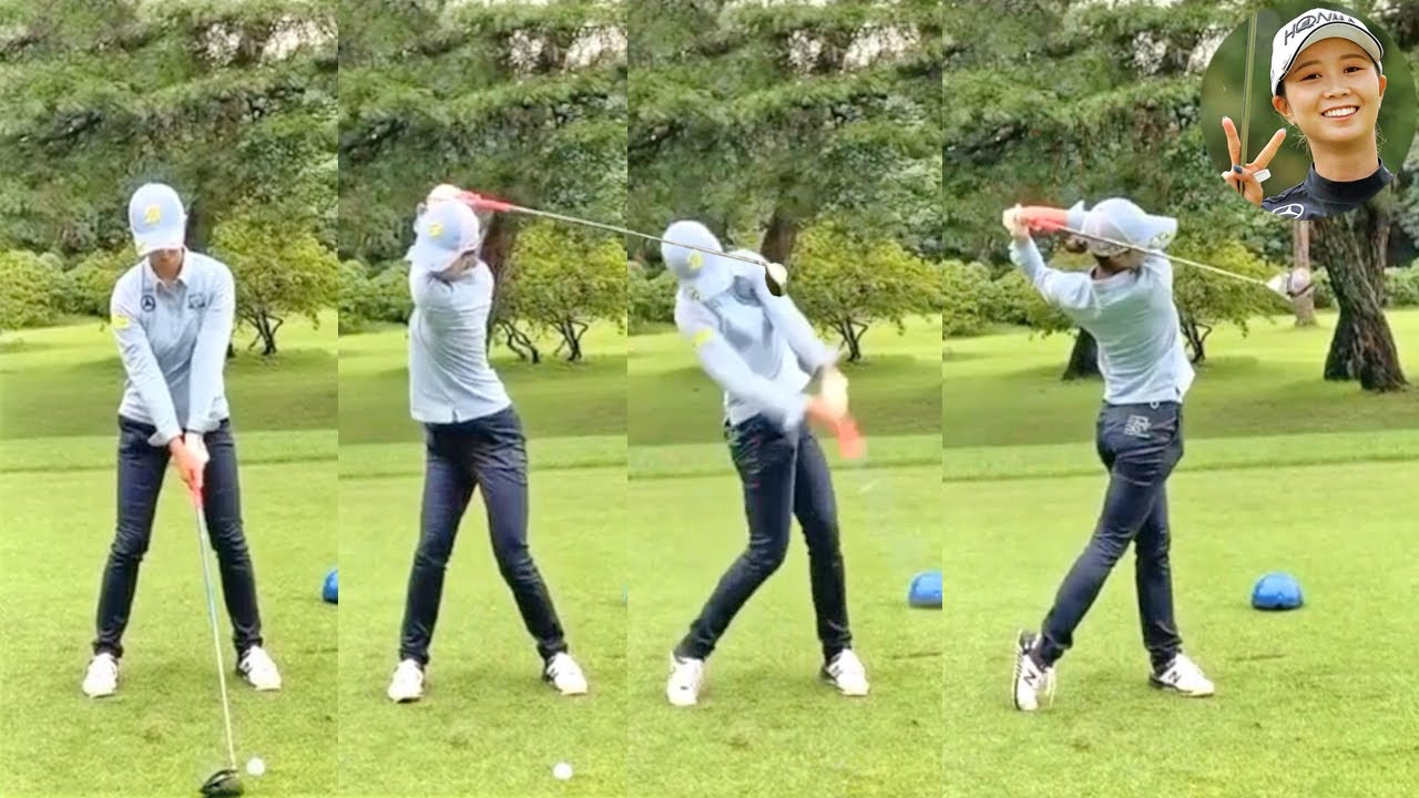 金澤志奈 カナザワ シナ Shina Kanazawa プロゴルファー DRIVER SHOT SLOW MOTION !!!