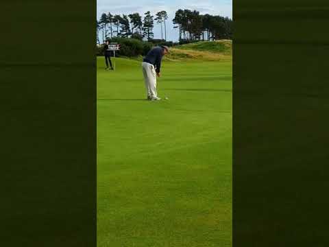 Martin Kaymer et son papa premier tour de l"Alfred Dunhill Links