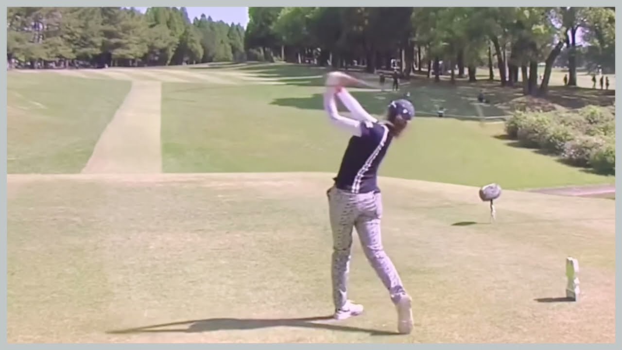 【ゴルフ】 大里桃子　スイング