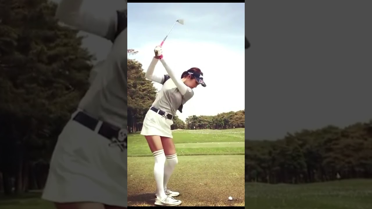 金田 久美子 アイアンショット　#shorts #golf