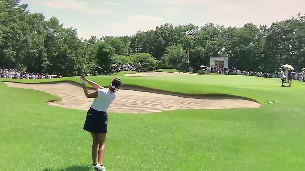 【ゴルフ】 原英莉花 ナイスアプローチ 2019 センチュリー21レディスゴルフ 最終日