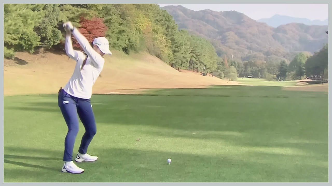 【ゴルフ】 柏原明日架　スイング