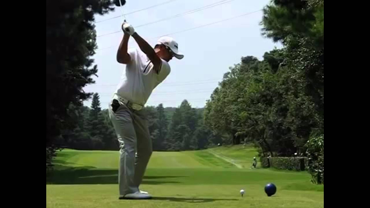 ゴルフ 宮里優作 スイング分析 スローモーション