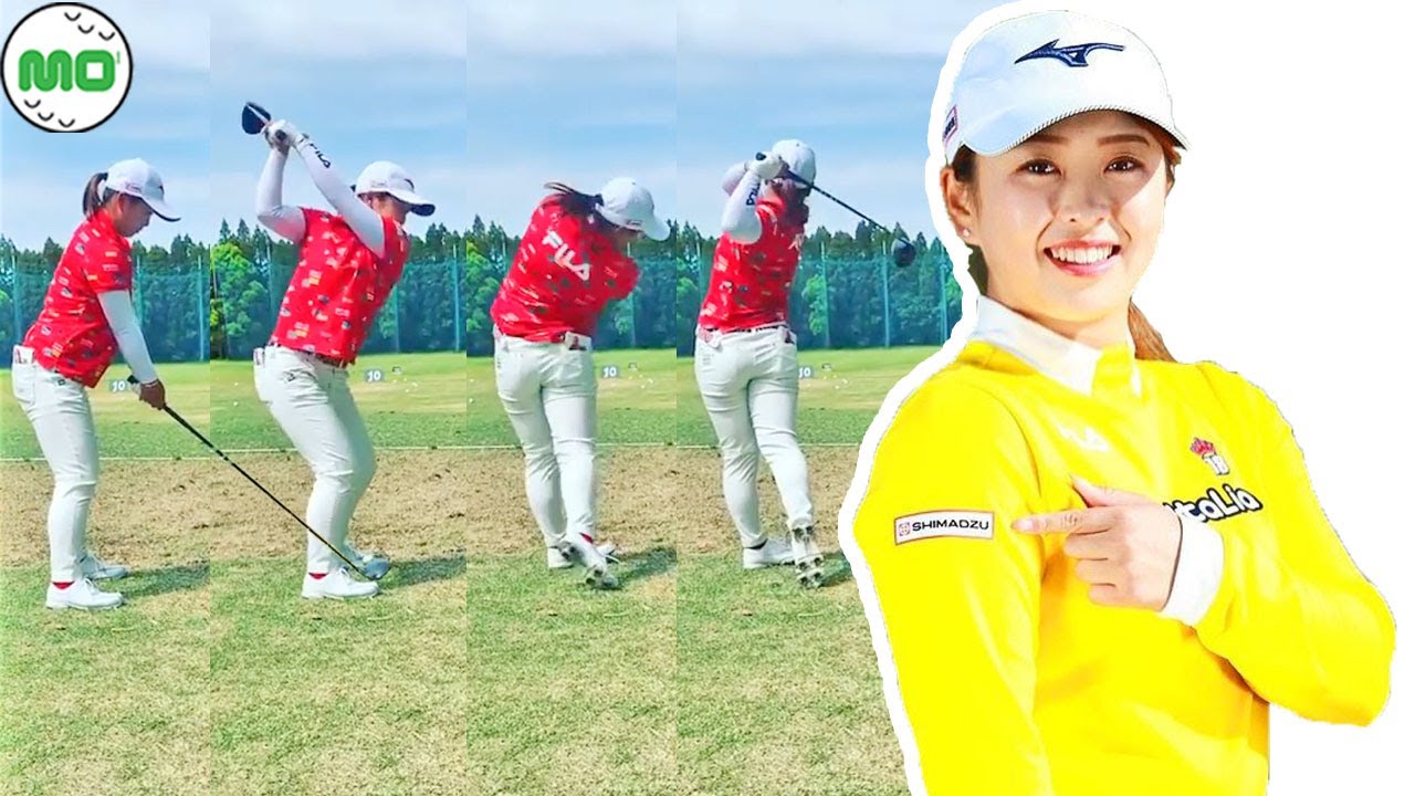 西郷真央 Mao Saigo 日本の女子ゴルフ スローモーションスイング!!!