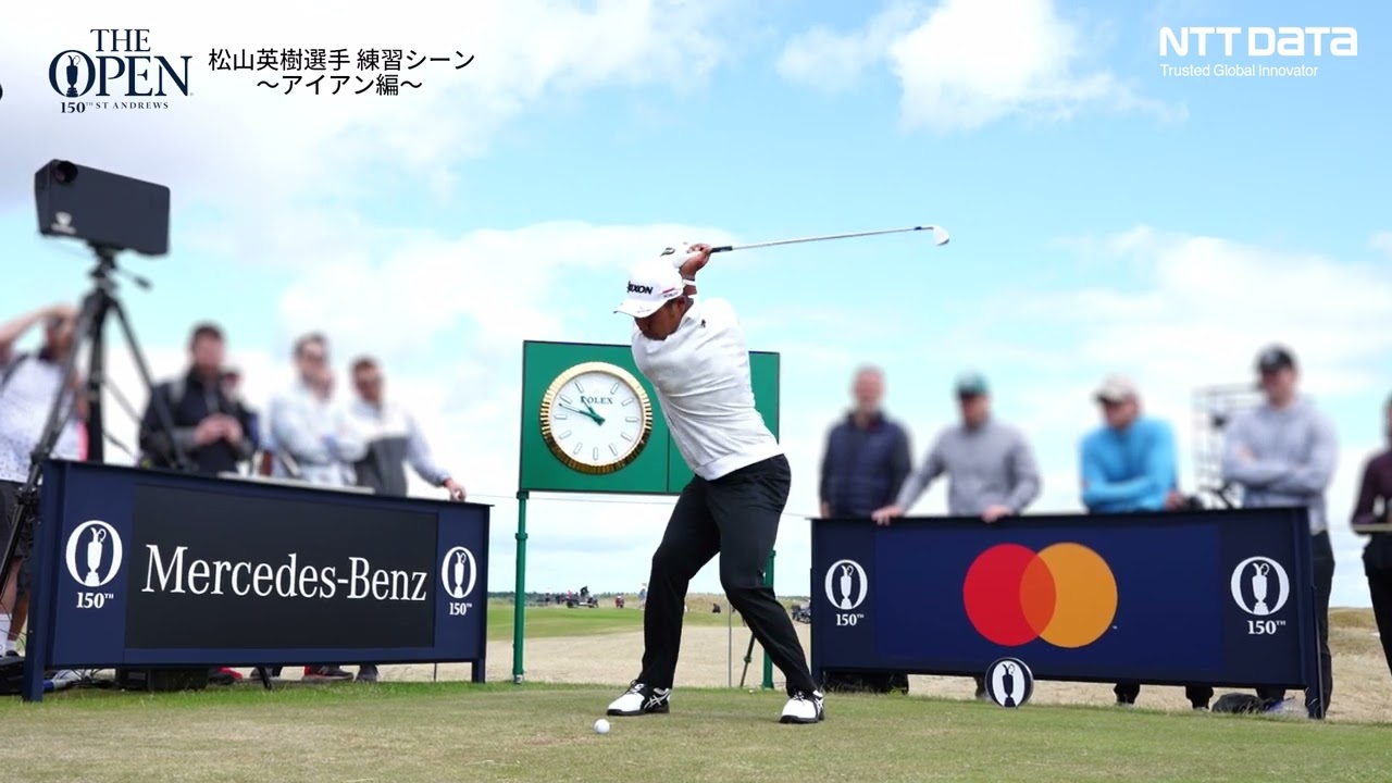 プロゴルファー松山英樹選手 練習シーン～アイアン編～