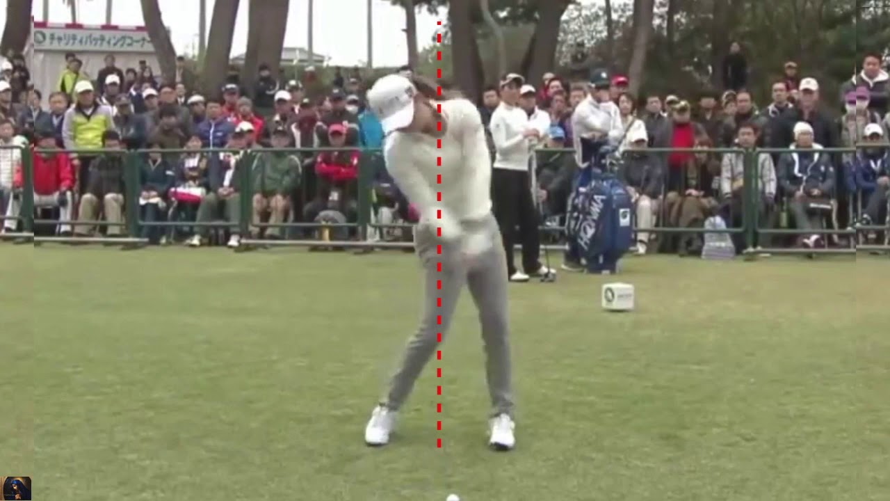 森田 遥、スイング軸の変化による重心配分