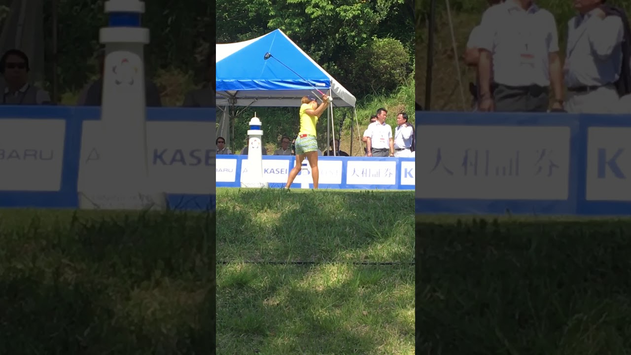 好調【上田桃子選手】のティーショット前のルーティンワーク‼️〜【フジサンケイレディスクラシック】【決勝ラウンド】【最終日】〜