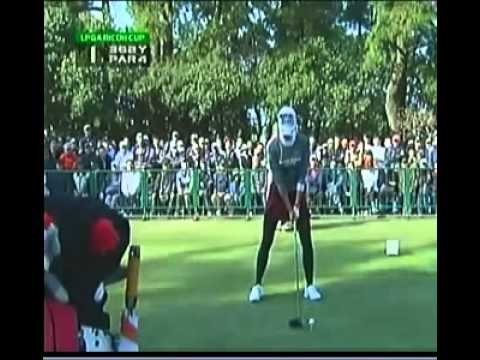 女子プロゴルファー木戸愛のティーショット！