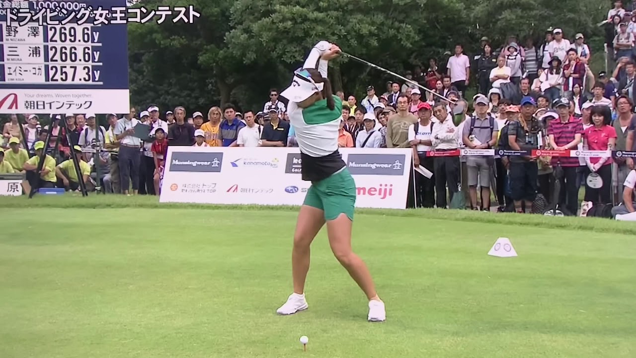【ゴルフ】 柏原明日架 スローモーションスイング 2018 ドライビング女王コンテスト