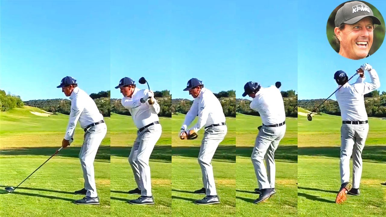 Phil Mickelson フィル・ミケルソン プロゴルファー DRIVER SHOT SLOW MOTION !!!