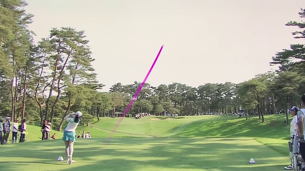 【ゴルフ】 柏原明日架 スーパーショット ワールドレディスチャンピオンシップサロンパス2019 3日目