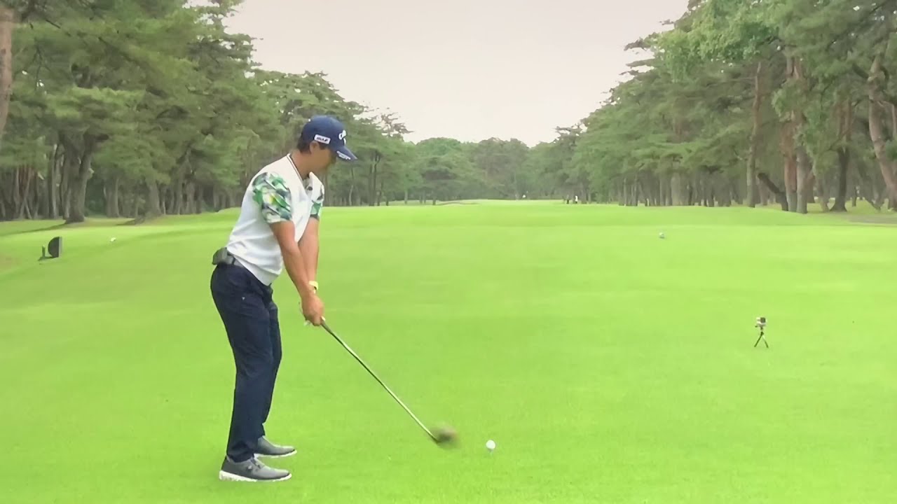 石川遼　ゴルフ スイング スローモーション