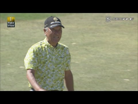 【中日クラウンズ2017】ᐸ動画速報ᐳレジェンド青木あわやチップイン