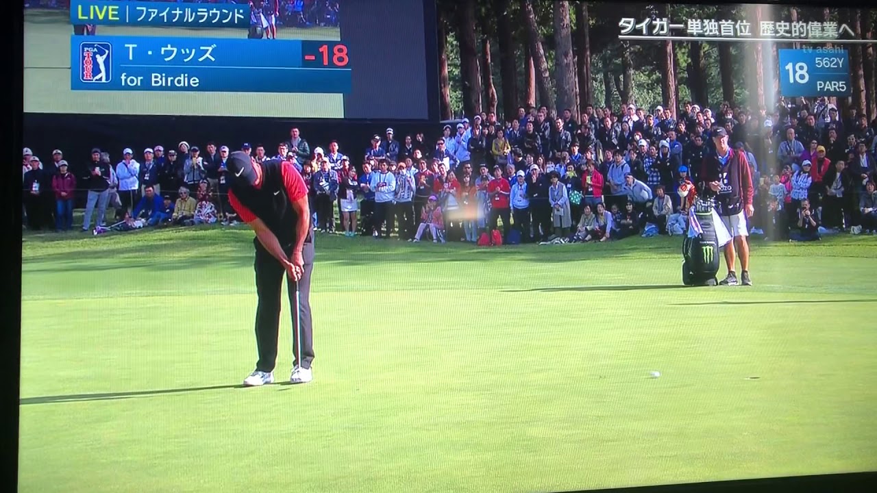 【ZOZOチャンピオンシップ】タイガーウッズ優勝の瞬間！
