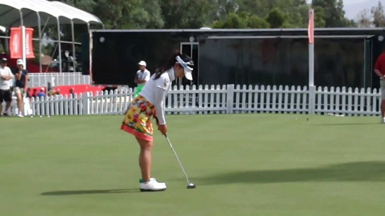 【宮里藍を目指せ】 世界レベルスイング 有村智恵 Chie Arimura Putting