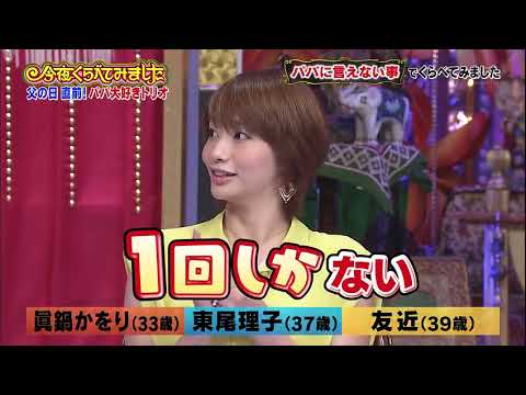 【女が女に怒る夜】 【員鍋かをり】 【東尾理子】 【友近】 女の子は男のOOに興味がある  8