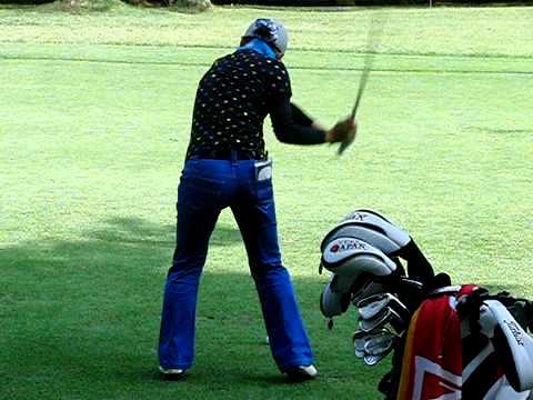 森美穂  ゴルフスイングスロー 2010