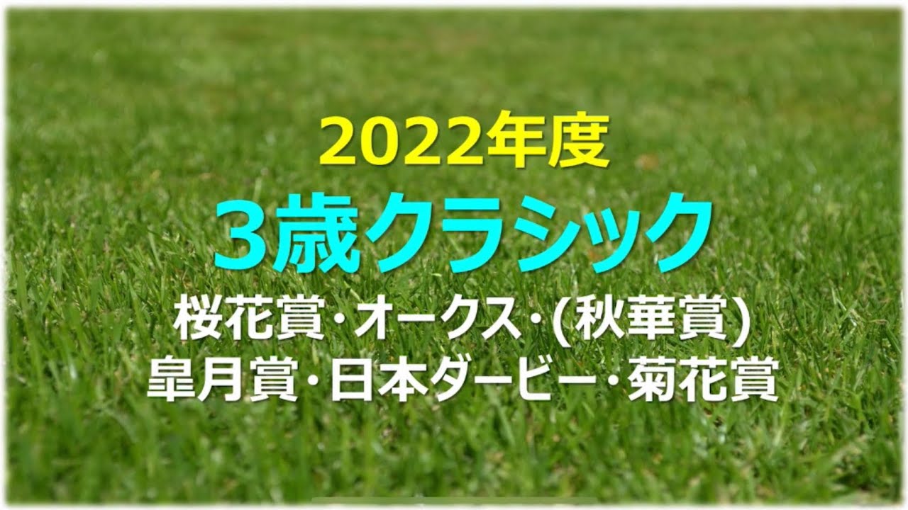 2022年・3歳クラシックまとめ【牡馬＆牝馬】