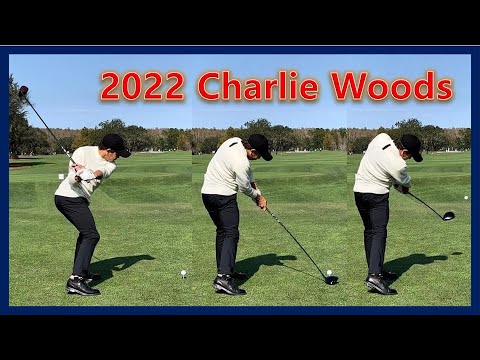 2022 Tiger Son "Charlie Woods" Fantastic Swing Motion & Slow Motion,「チャーリー・ウッズ」ファンタスティック・スイング・モーション