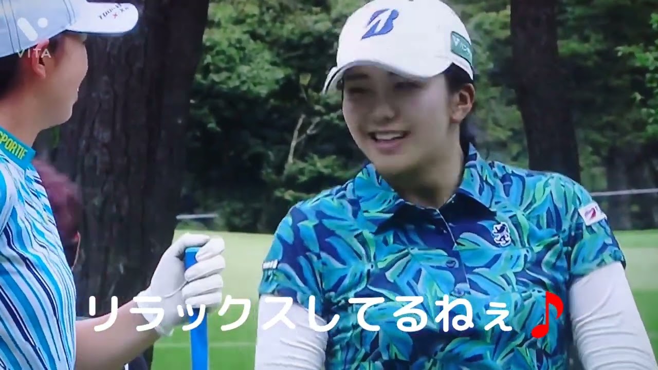 堀  琴音プロ💕表情豊かで可愛いねぇ🎵池ポチャだと思ったけど石に当たって戻ってきたぁ☺️