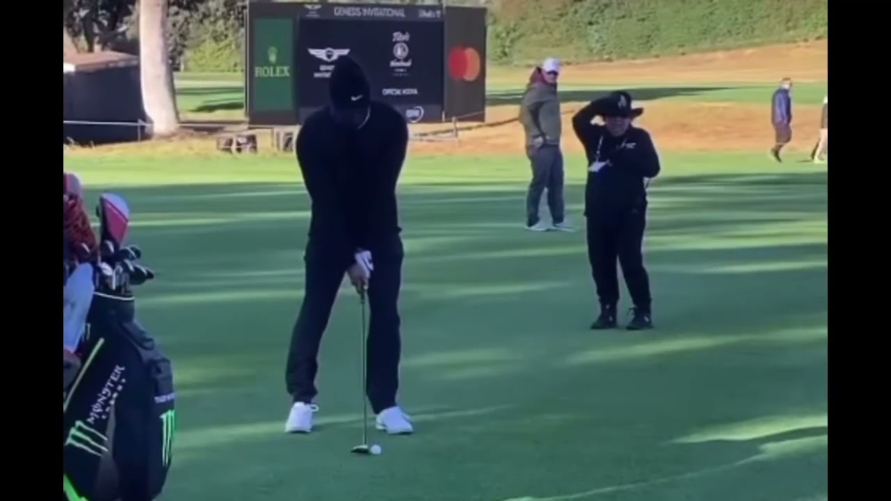Tiger Woods Practice Round At The 2023 Genesis PGA Tour