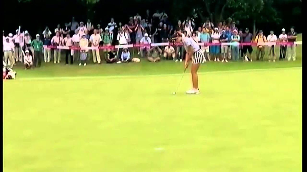 ゴルフ 女子 木戸愛の上手いパターの打ち方